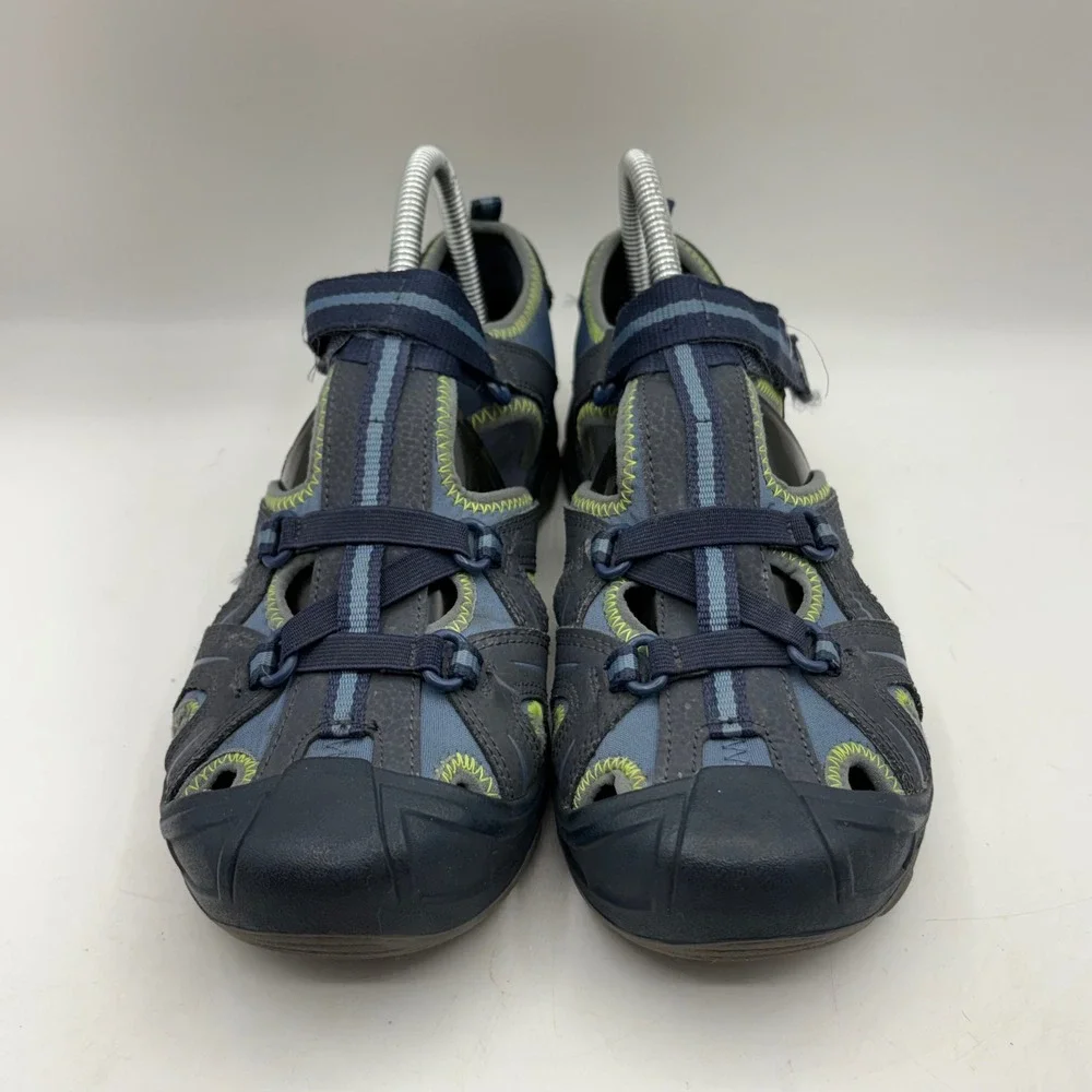 Merrell Hydro Mens 7 Navy Blue Leather Water Sandals‎ Hiking Shoes